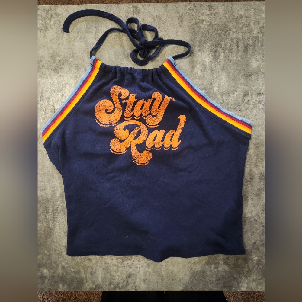 American Rag Halter Top with open back shirt